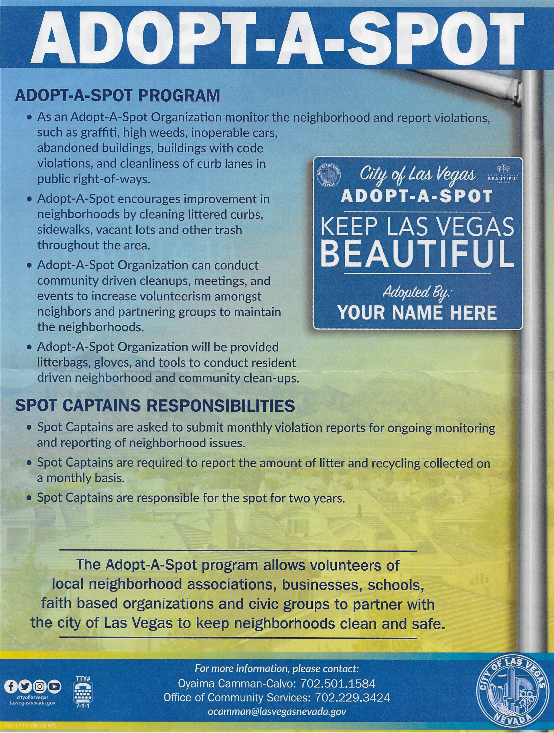 Adopt a Spot